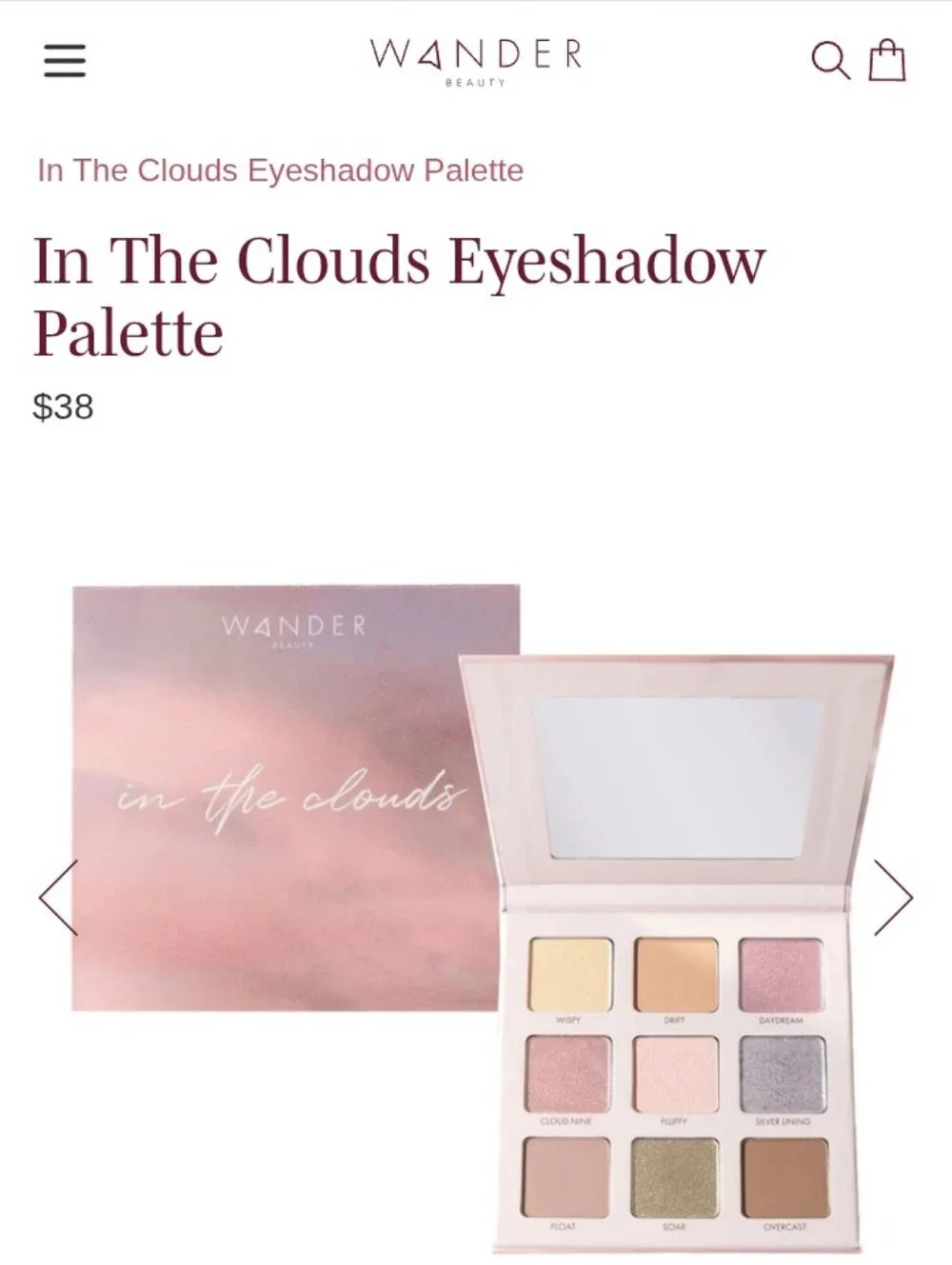 Wander Beauty $25 add